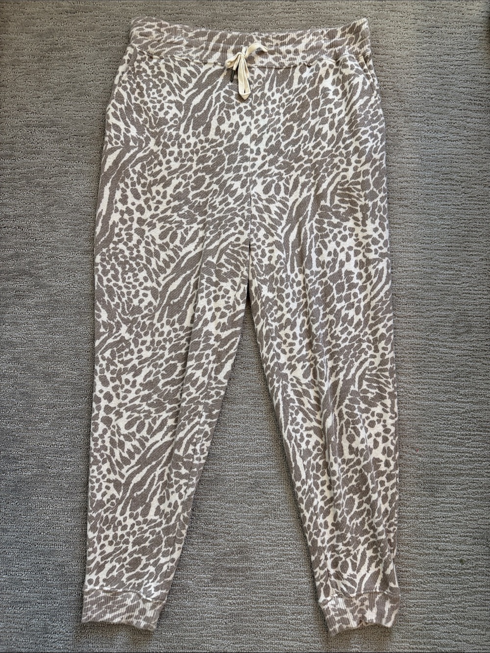 Rails Neutral Animal Print Drawstring Jogger Sweatpants